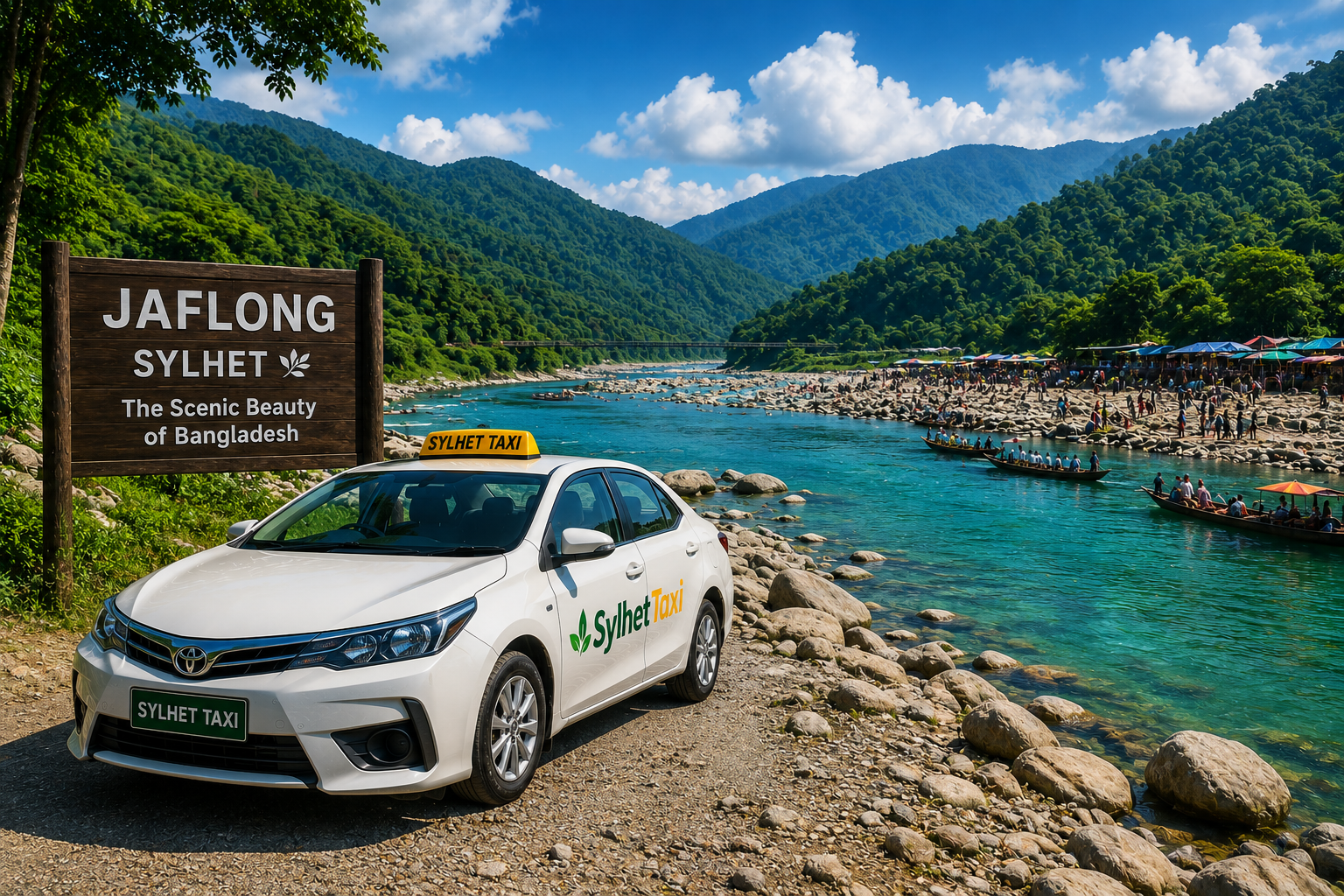 Jaflong Sylhet Taxi Service
