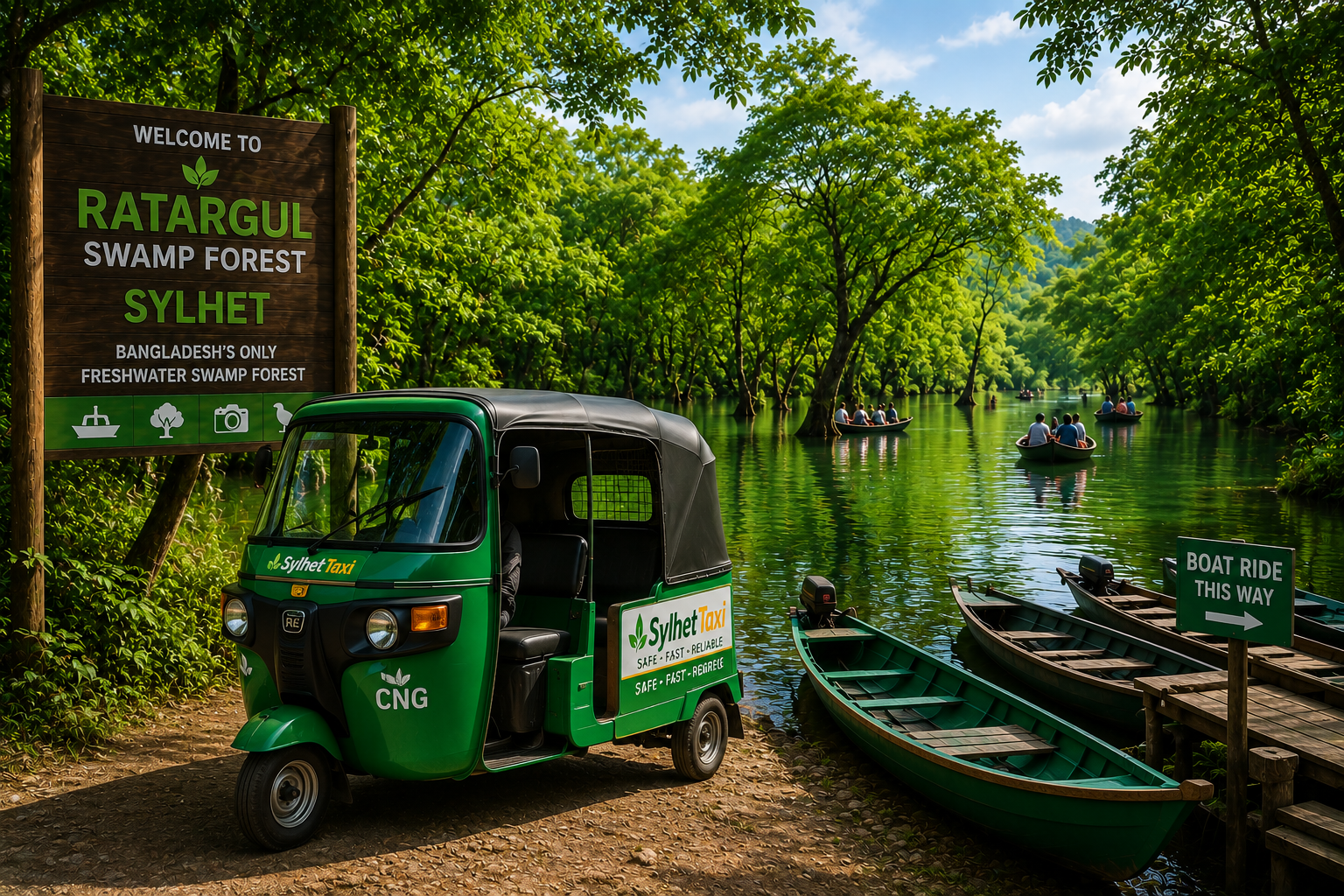 Ratargul Swamp Forest Taxi Sylhet
